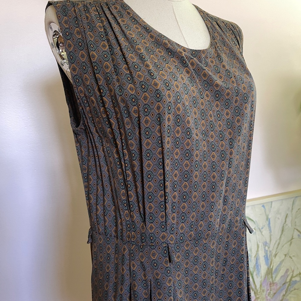 Vintage Brown gray day dress